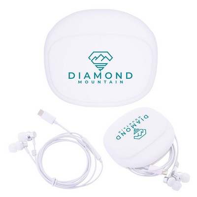 Opus USB-C Wired Earbuds with Silicone Pouch