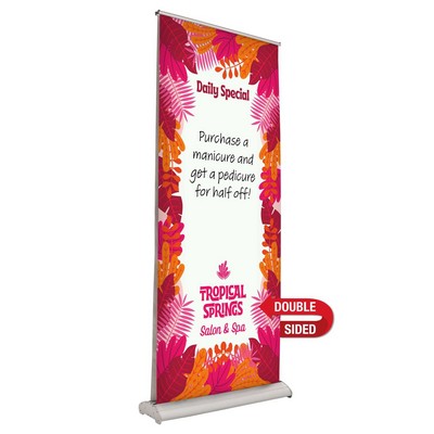 33.5" Deluxe Pro Retractor (2 Banner, Dry-Erase Media)